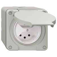 Prise NAP NEVO, 2×T13, IP21, gris clair