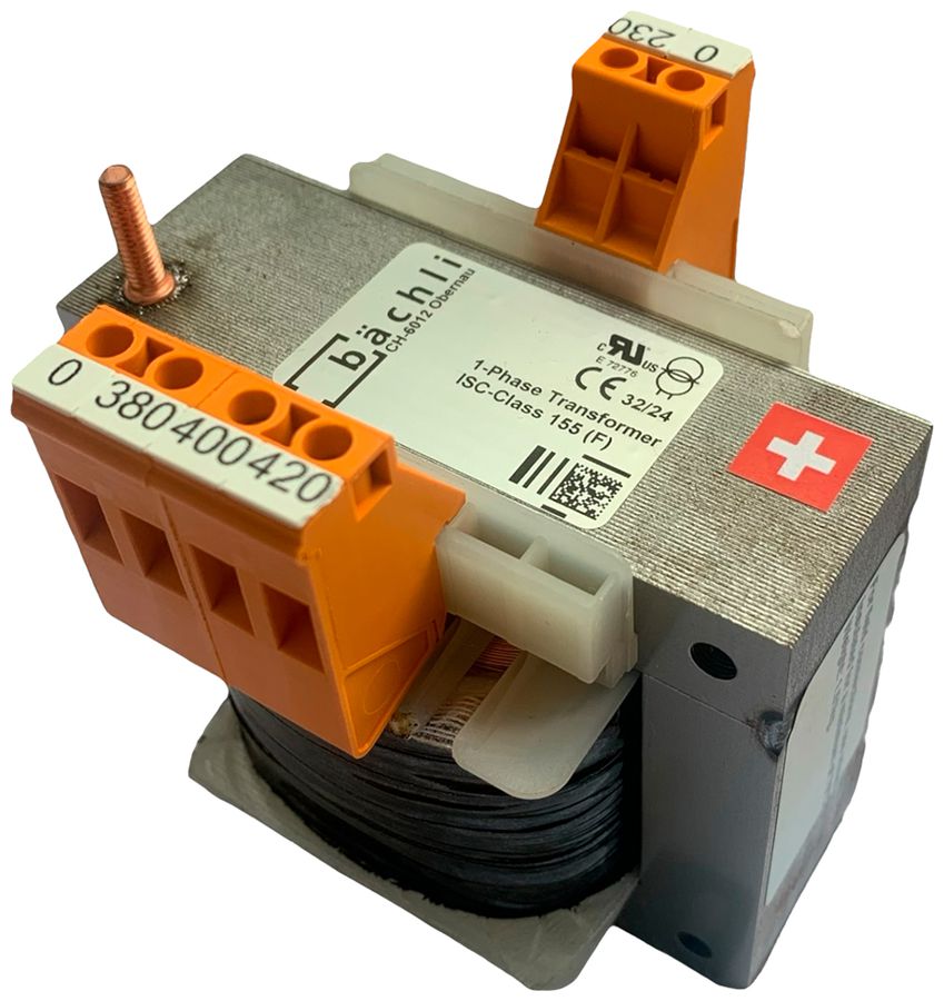 Transformateur de sécurité INC Bächli 60VA primaire: 230VAC secondaire: 48VAC