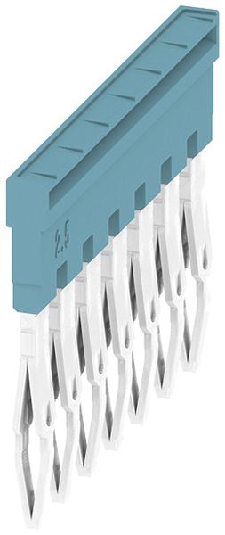Querverbinder Weidmüller ZQV 2.5N/7 BL gesteckt 7L 5.1mm 24A bl