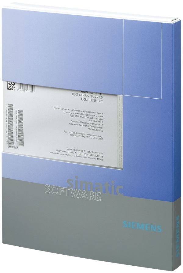 Licence de logiciel Siemens SIMATIC MV440 PAT-Genius détection d'objets, clé USB