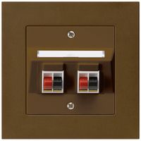 UP-Audiodose kallysto.pro 2-fach braun Klemmanschluss für 2 Lautsprecher