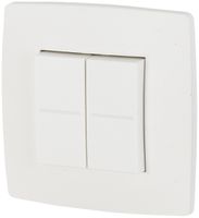 AP-Funktaster ETN xComfort 2-fach komplett weiss 45×45mm