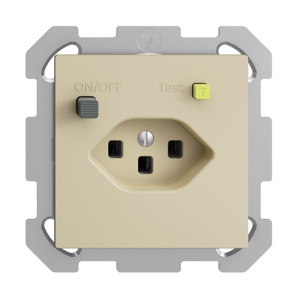 Prise ENC EDIZIOdue T23 FI 30mA FM, vanille