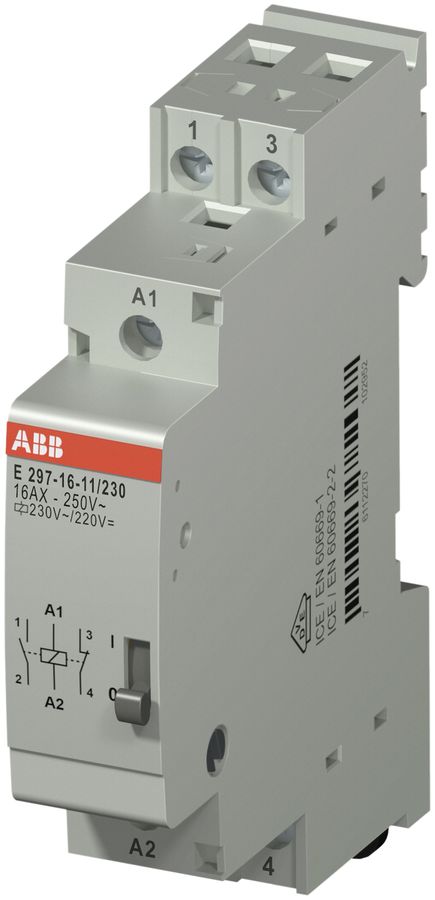 Installationsrelais ABB 16A 1S+1Ö Spule 230V AC/DC
