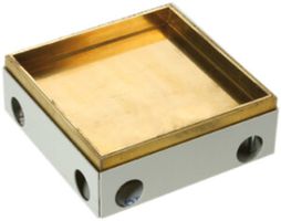 Zugdose Woertz 214×214mm Messing