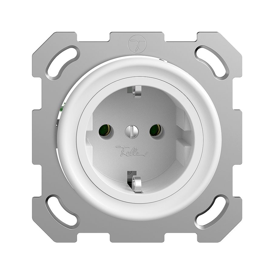 Prise SCHUKO ENC Sdue QM 16A, 250VAC, L+N+PE blanc