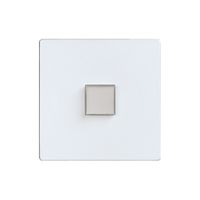 Kit di copertura EDIZIOdue elegance per tasto semplice perla