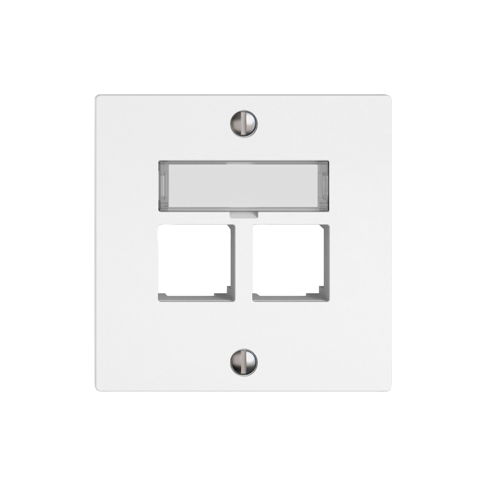 Montageset EDIZIO.liv EASYNET S-One SNAPFIX® gerade 2×RJ45 ws