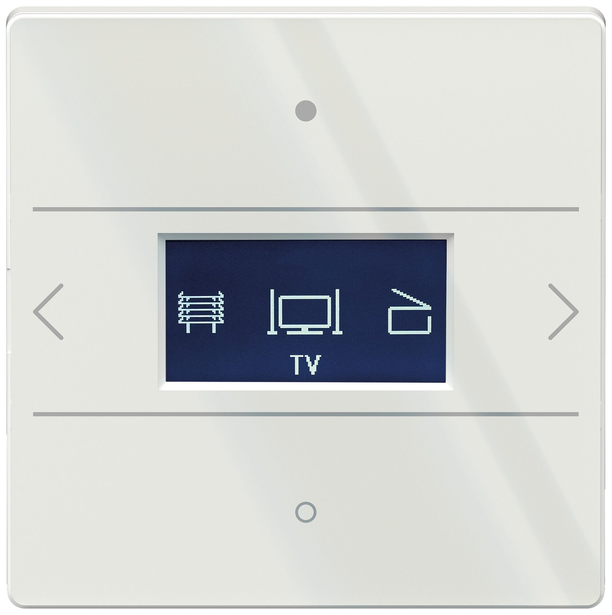 Apparecchio di comando Theben iON 108 KNX G con termostato per ambienti bianco