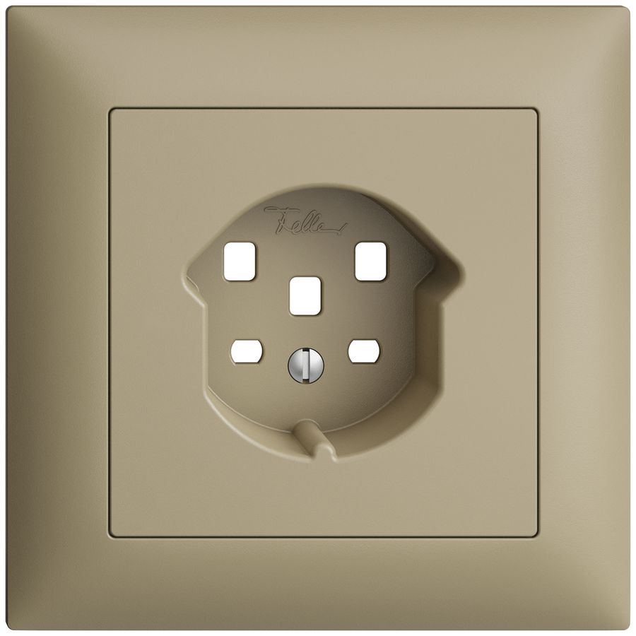 Frontset EDIZIOdue sand 88×88mm 1×T25