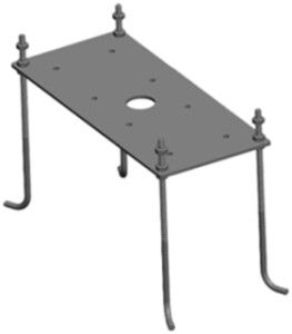 Ancre pour béton DOTLUX acier fin h.montage variable FLASHground/WAY/CONEground