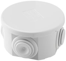 AP-Abzweigdose GEWISS Ø74×41 Steckdeckel IP44 hf grau