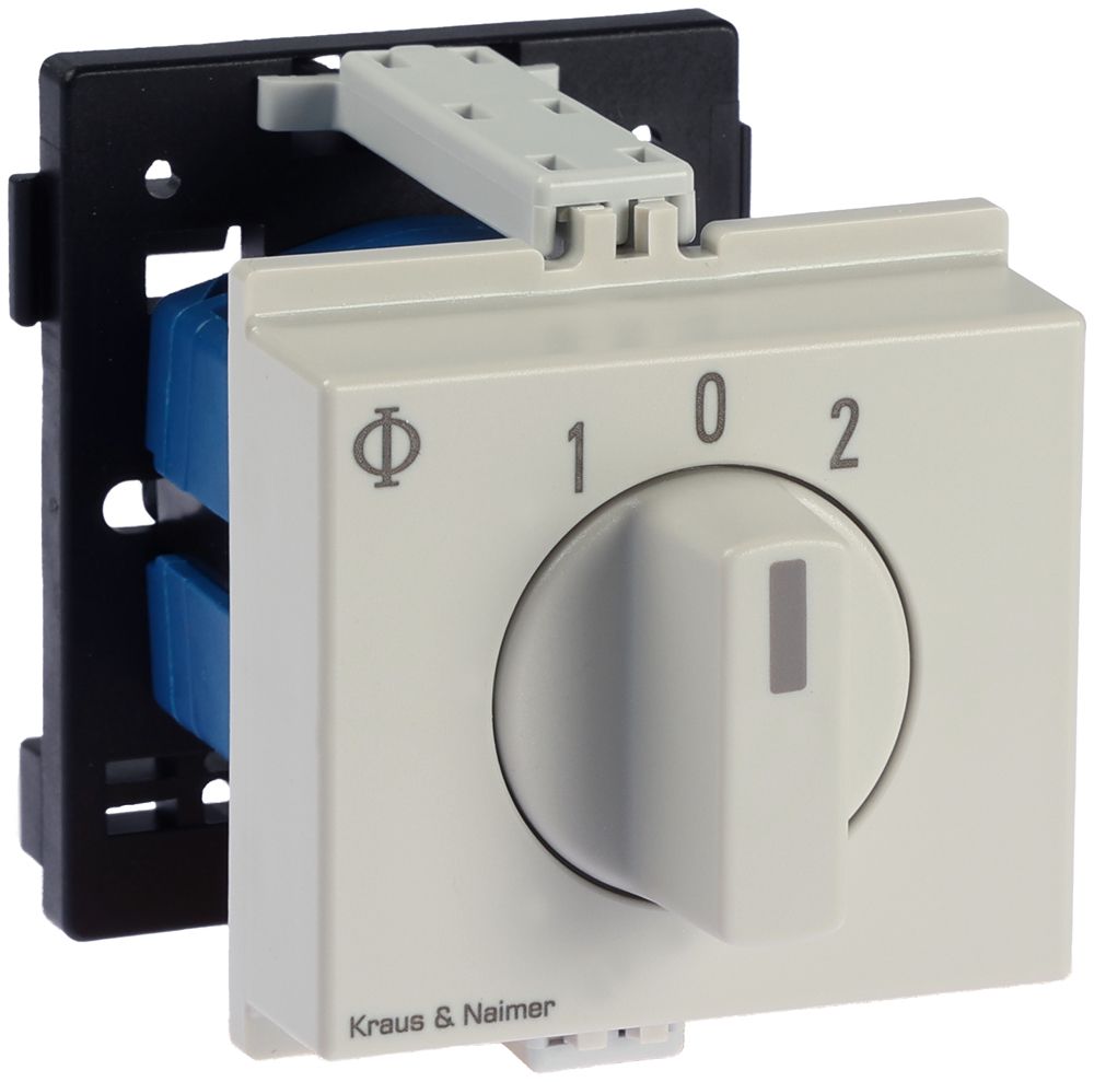 REG-Schwenktaster K&N CG8.A214.VE21V, 20A/690V 1L, 3TE, 52×45mm "1-0-2"