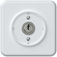 Interrupteur à clé ENC origin commutateur 2/1L 16A 250V 0-1-0-2 92×92mm blanc