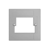 Frontplatte 2×TT,2×RJ45 silver ITplus ITM EDIZIOdue