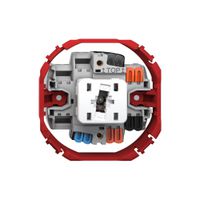 Drucktaster Feller SNAPFIX® ARK/1P Seitenbeleuchtung rot