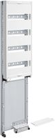 Mediafeld Hager univers für AP 7-reihig 4 Reihen modular 250×1050mm