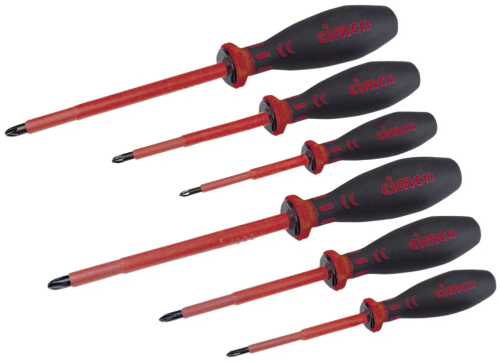 Kreuzschlitz-Schraubenzieher Set PH+PZ 1000V 6-teilig