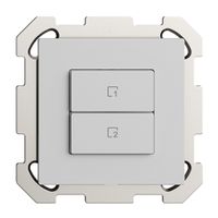 UP-Szenentaster 2 Szenen vertikal/2T Edue Wiser hellgrau