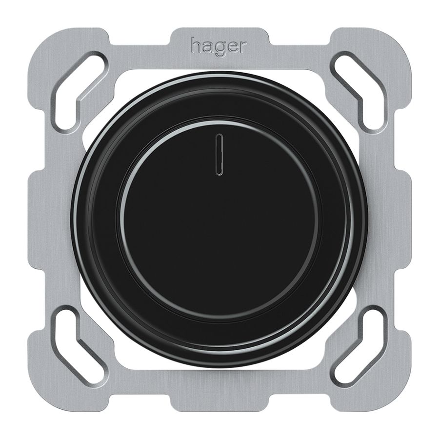 UP-Drehdimmer origin Phasenanschnitt 20…500VA 77×77mm sz