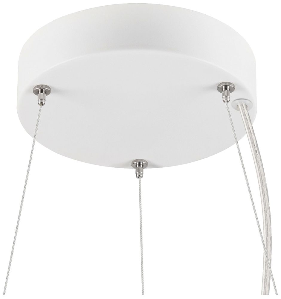 LED-Pendelleuchte SLV MEDO RING 60 27W 3750lm 930/940 DIM Ø600mm weiss