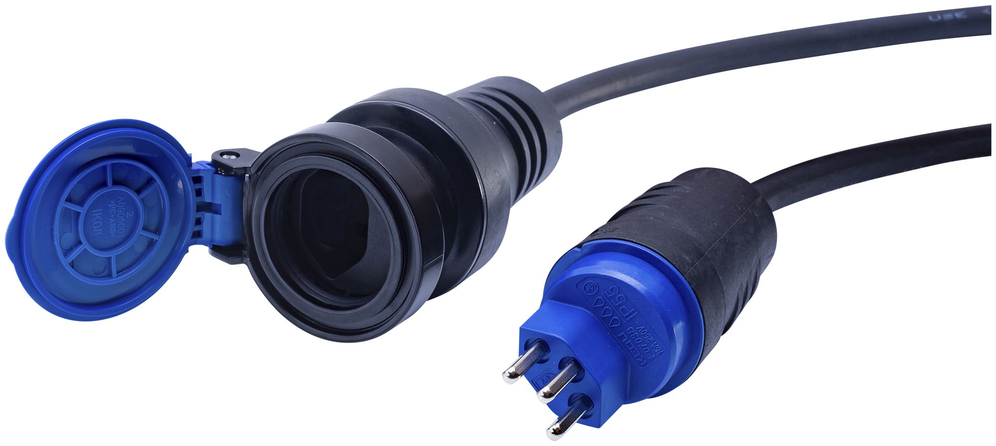 Prolunga ELBRO T23/T23 H07RN-F3G2.5mm² GDV 20m IP55 nero