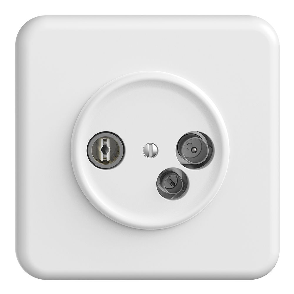 UP-Antennendose TV-R-Daten DD19 5…65MHz STANDARDdue weiss