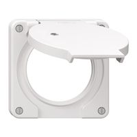 Couvercle avec clapet NEVO Ø60mm pour prise 3-fois lum. bc (joint bc)