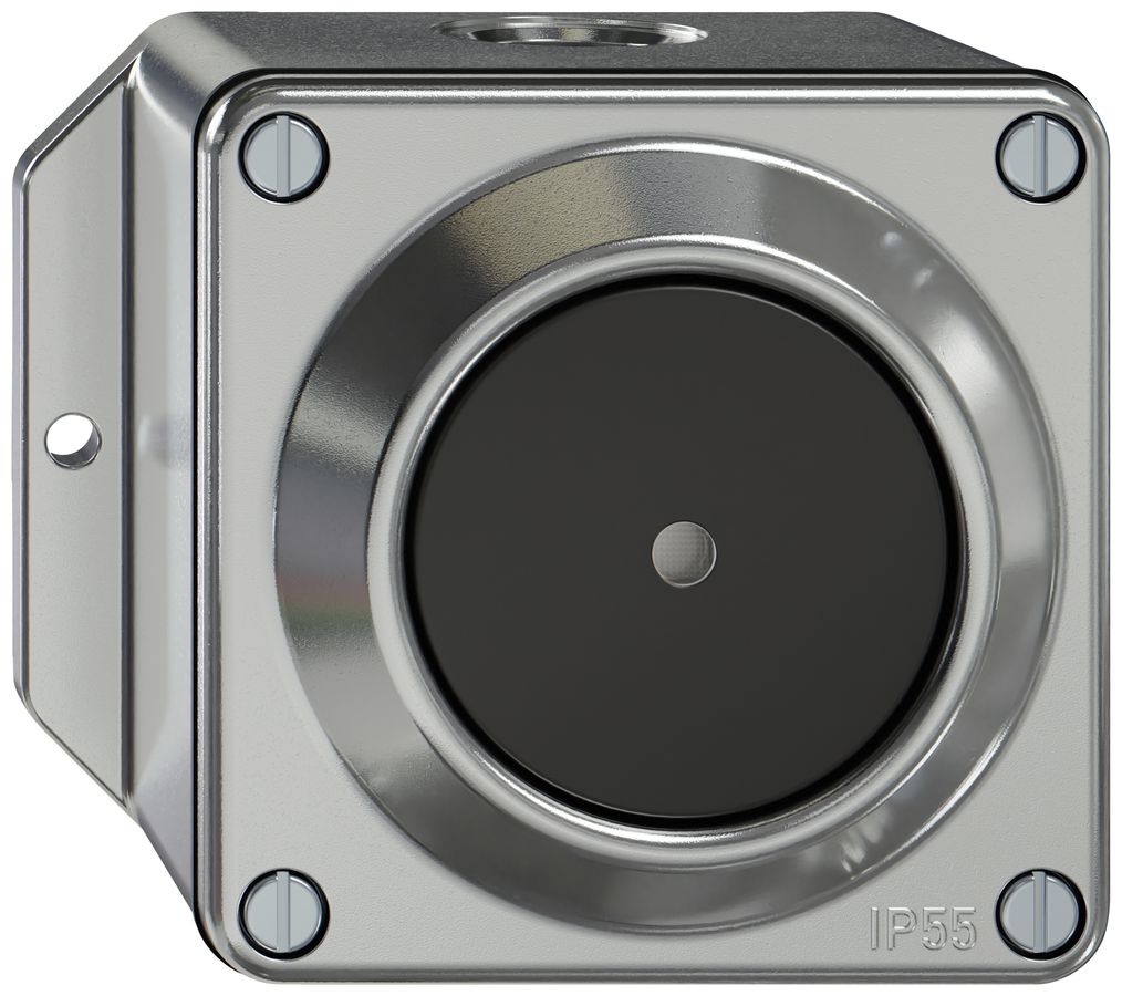 AP-Leuchtdruckschalter ELEMENT Sch 3/2L 16A 250V LED Aluminium