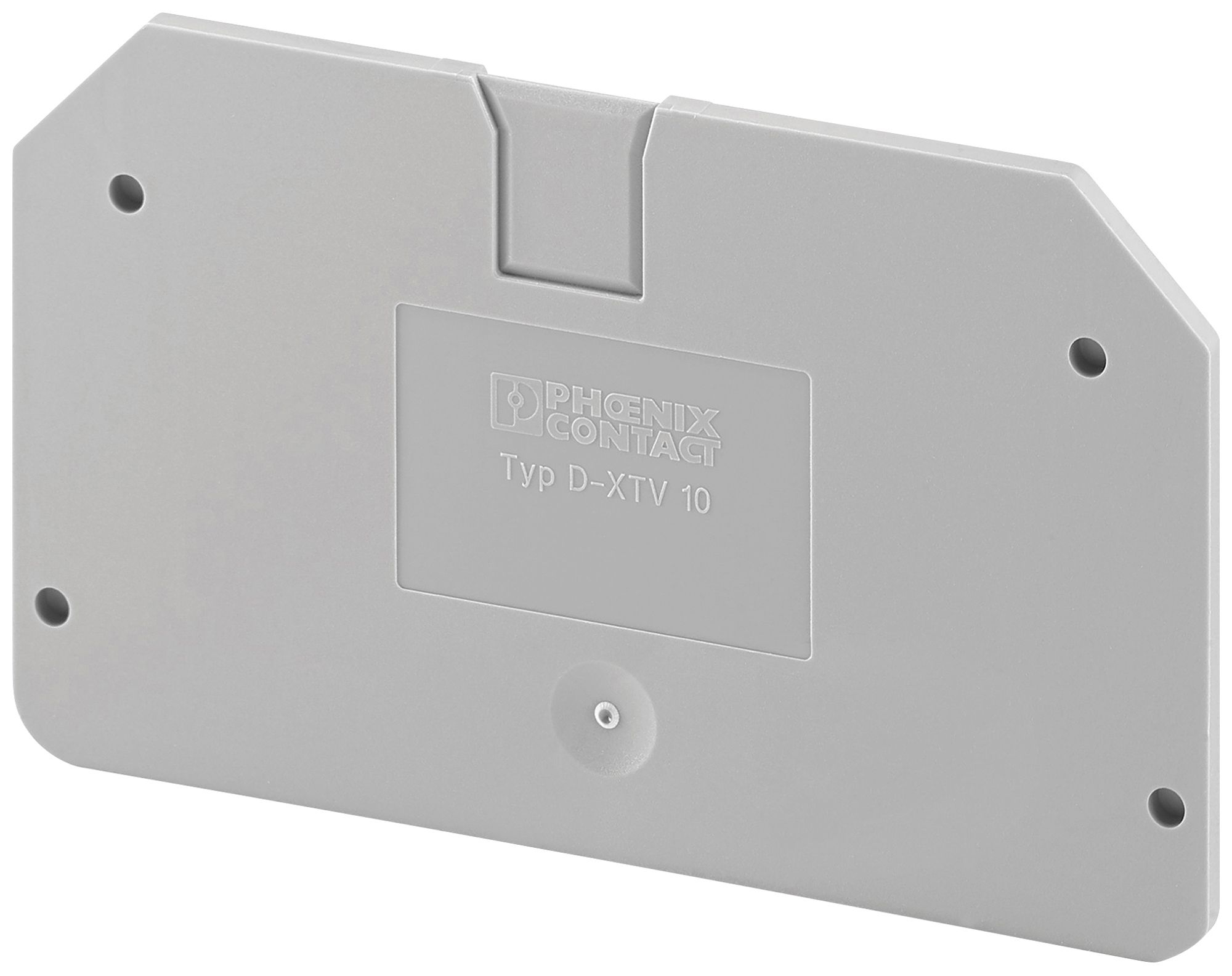 Abschlussdeckel PX D-XTV 10 72×2.2×42.6mm grau