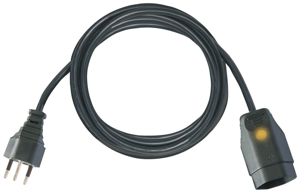 Cavo di prolunga Brennenstuhl PVC 10A 230V 3×1mm² T12/T13 c.luce 3m ne