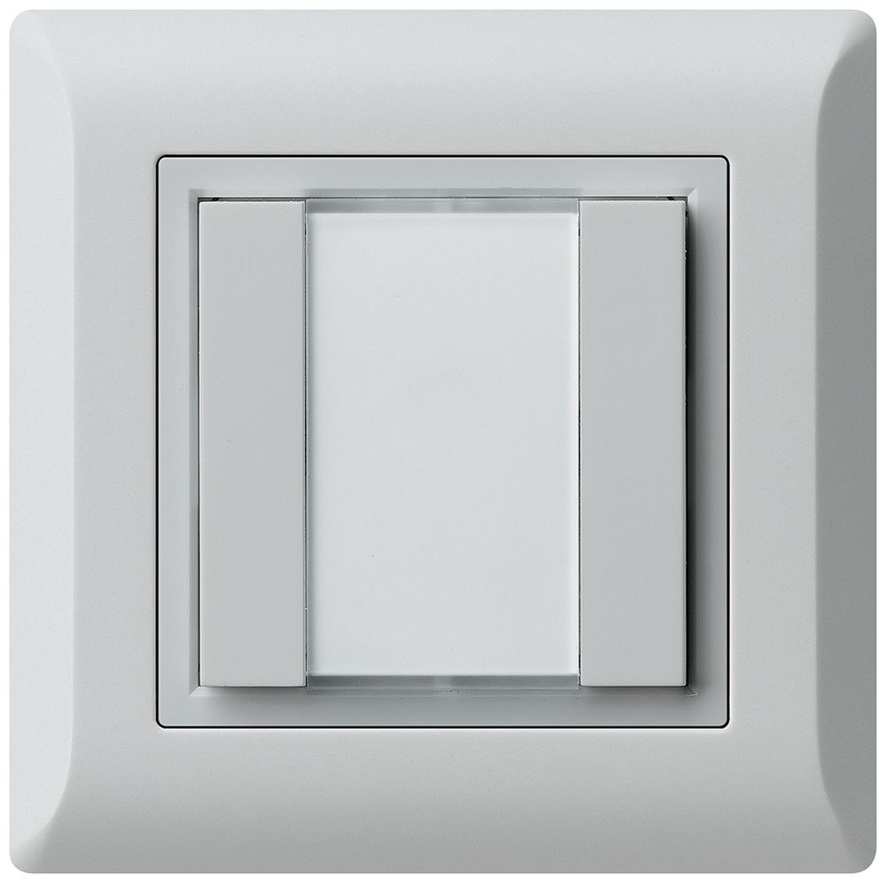Poussoir multifonction ENC kallysto.line KNX RF 2× gris clair