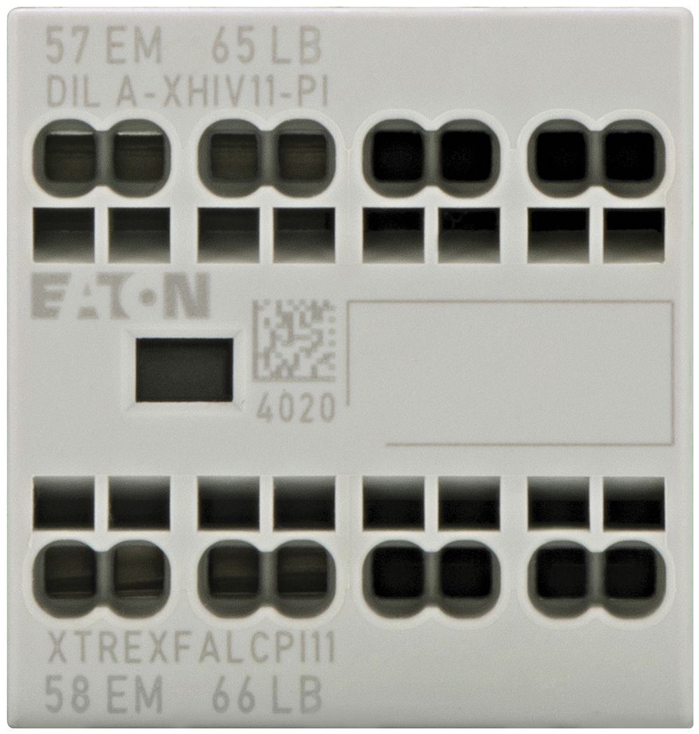 Hilfsschalter Eaton, 2P, Ith=16A, 1SF, 1ÖS Frontbefestigung, Push-in-Klemmen