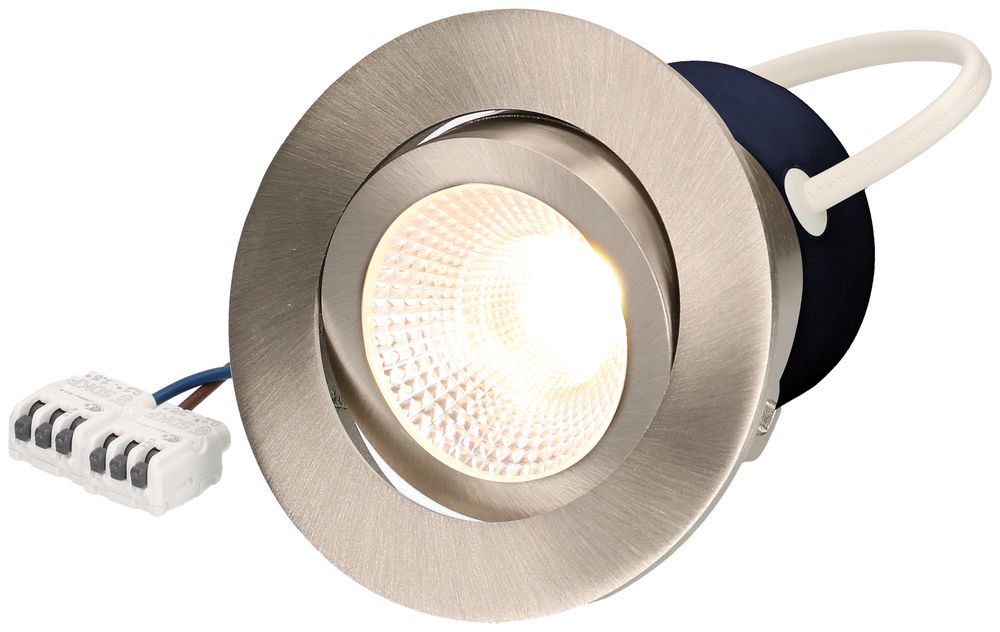 EB-LED-Spot LUCE Round 230 9W 230V 750lm 3000K Loch-Ø80mm nickel 36°