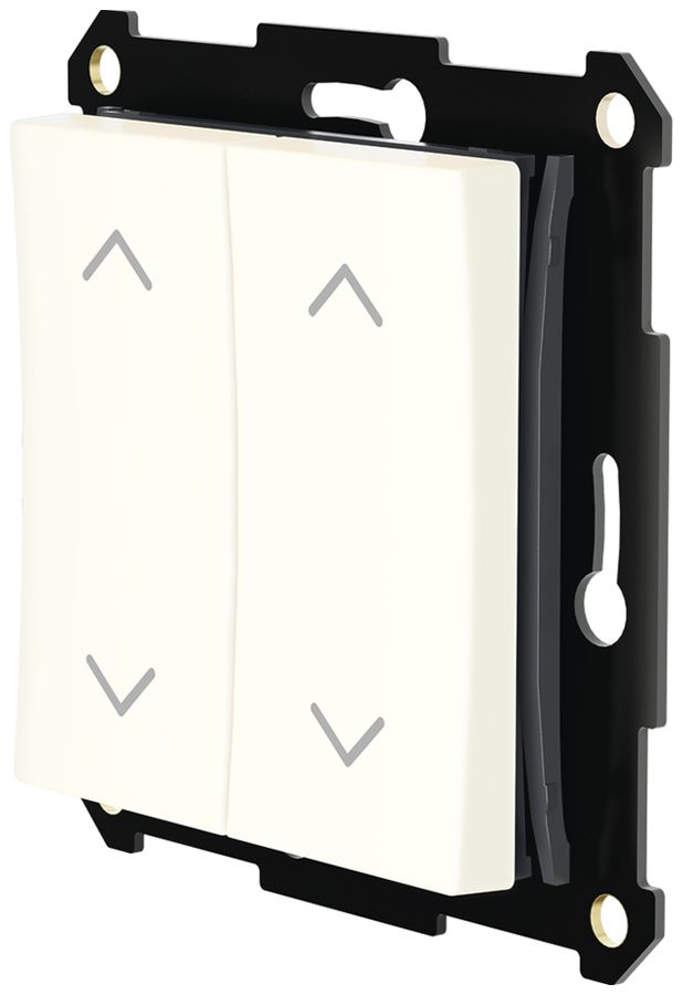 Pulsante RF AP/INC Plejd WPH-01-A-55W doppio V/Λ Bluetooth per telaio 55mm bi