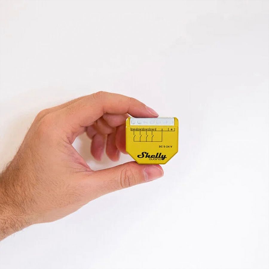 EB-RF-Binäreingang Shelly Wave i4 DC 4×Eing Z-Wave 5…24V DC gelb