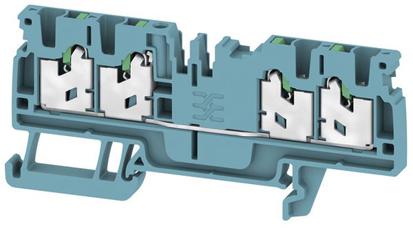 Borne de passage Weidmüller S4C 2.5 BL SNAP IN 2.5mm² bleu