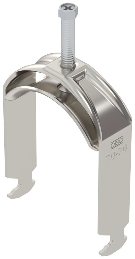 Fixation rapide BET 2056 pied à H métal 70…76mm 1×câble A2 1.4301