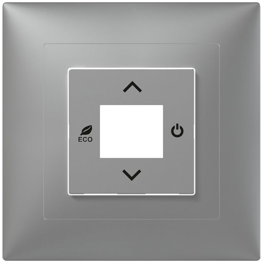 Set frontale INC ABB SIDUS alu per Termostato ambient.free@home