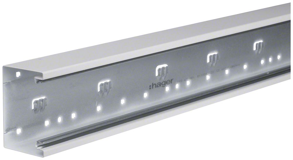 Brüstungskanal tehalit BRS 100×65×2000mm Stahl hellgrau