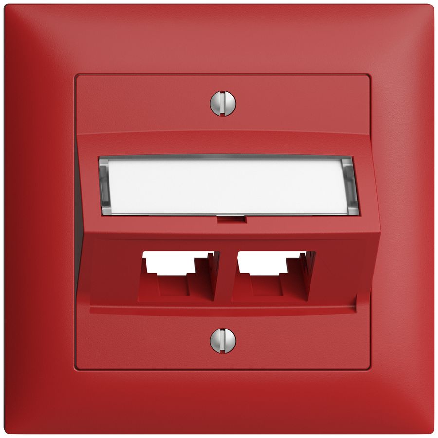 Kit di montaggio INC S-One EDIZIOdue FMI per 2×RJ45 obliquo, berry