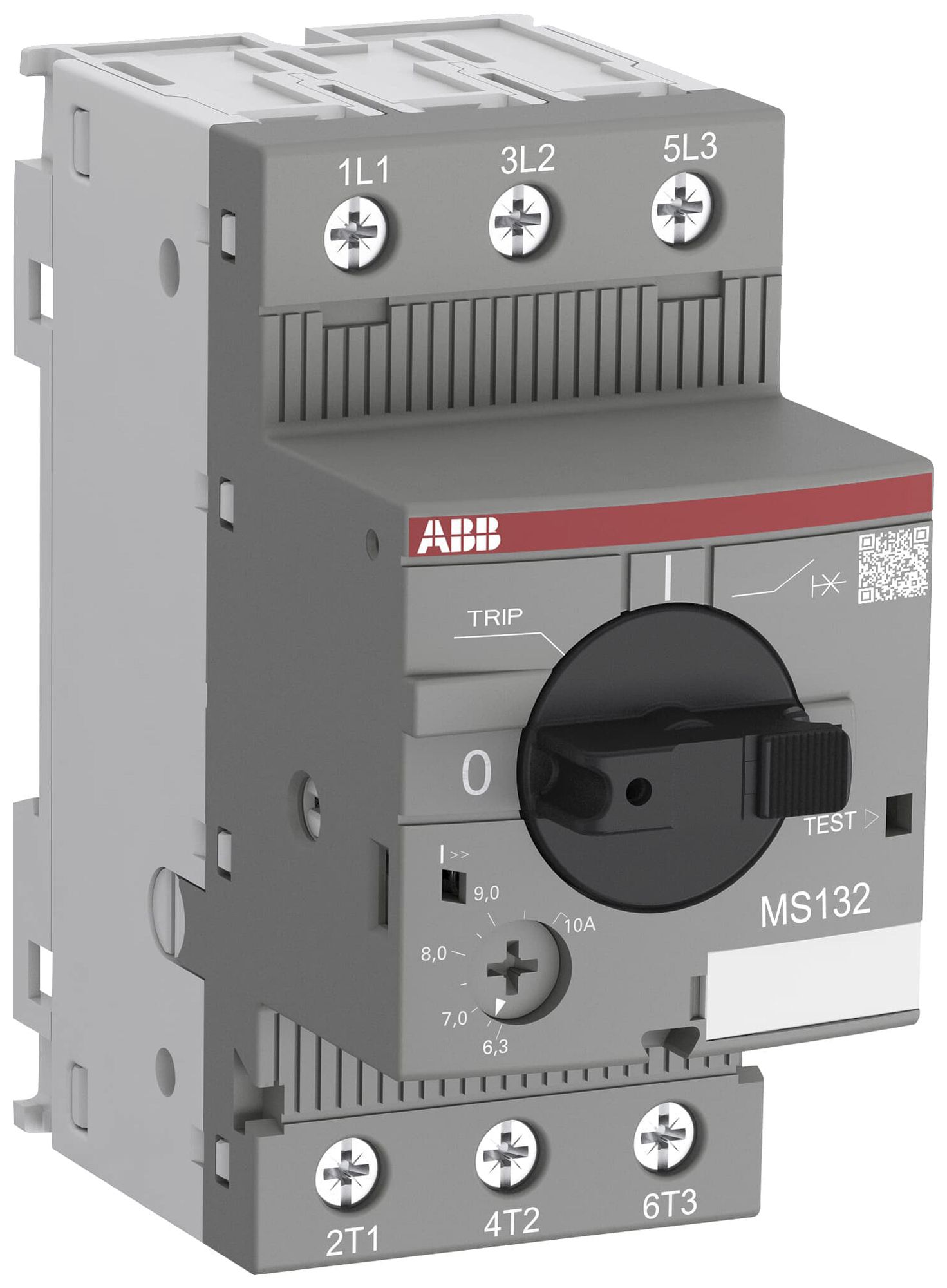 Salvamotore AMD ABB MS132, 0.55kW AC-3 (1…1.6A) 3L a vite