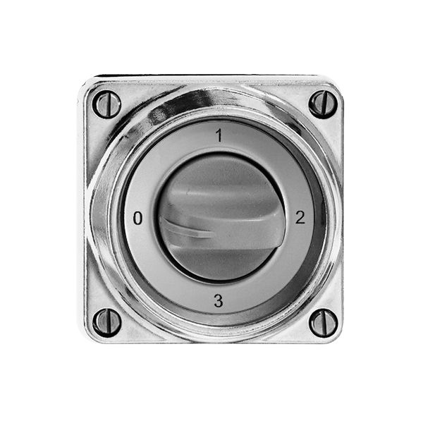 Interruttore rot. INS bagn.5/1L Al m pallinato, con manopola