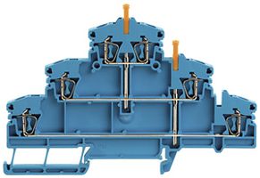 Borne multi-étage WM ZDLD 2VN à ressort 2.5mm² 3 étages bl
