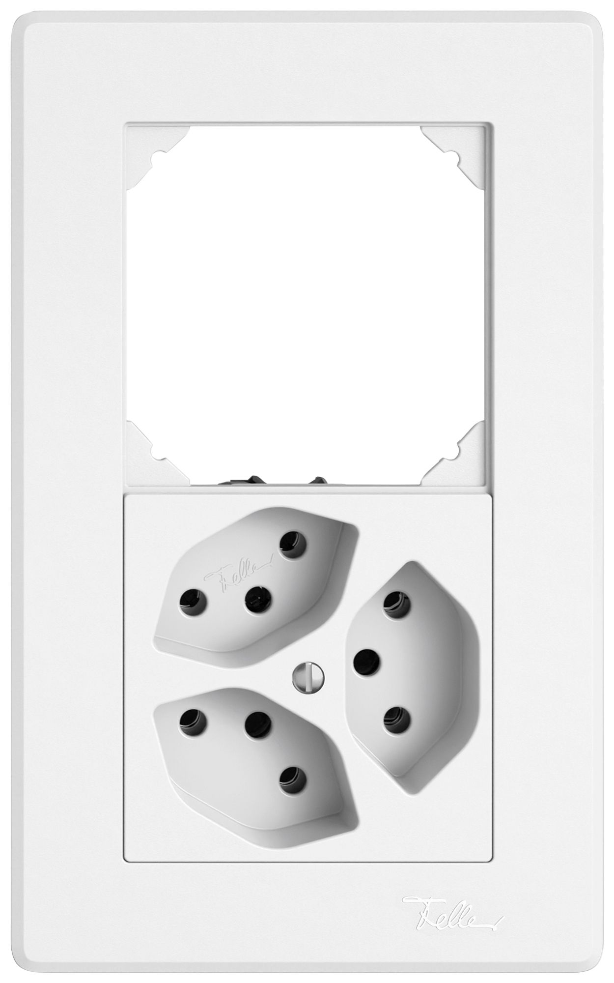 Combinaison ENC EDIZIO.liv SNAPFIX® 2×1 156×96mm vide+3×T13 blanc