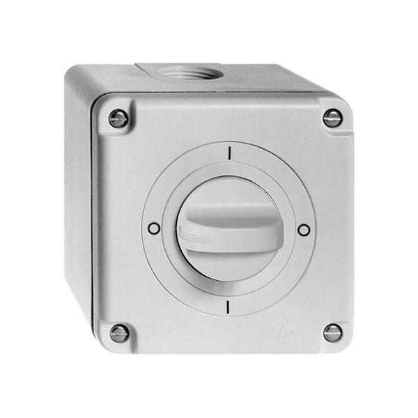 NAP-Drehschalter FH 16A Ausschalter 0/2L 0-I-0-I, m.Drehgriff, ws