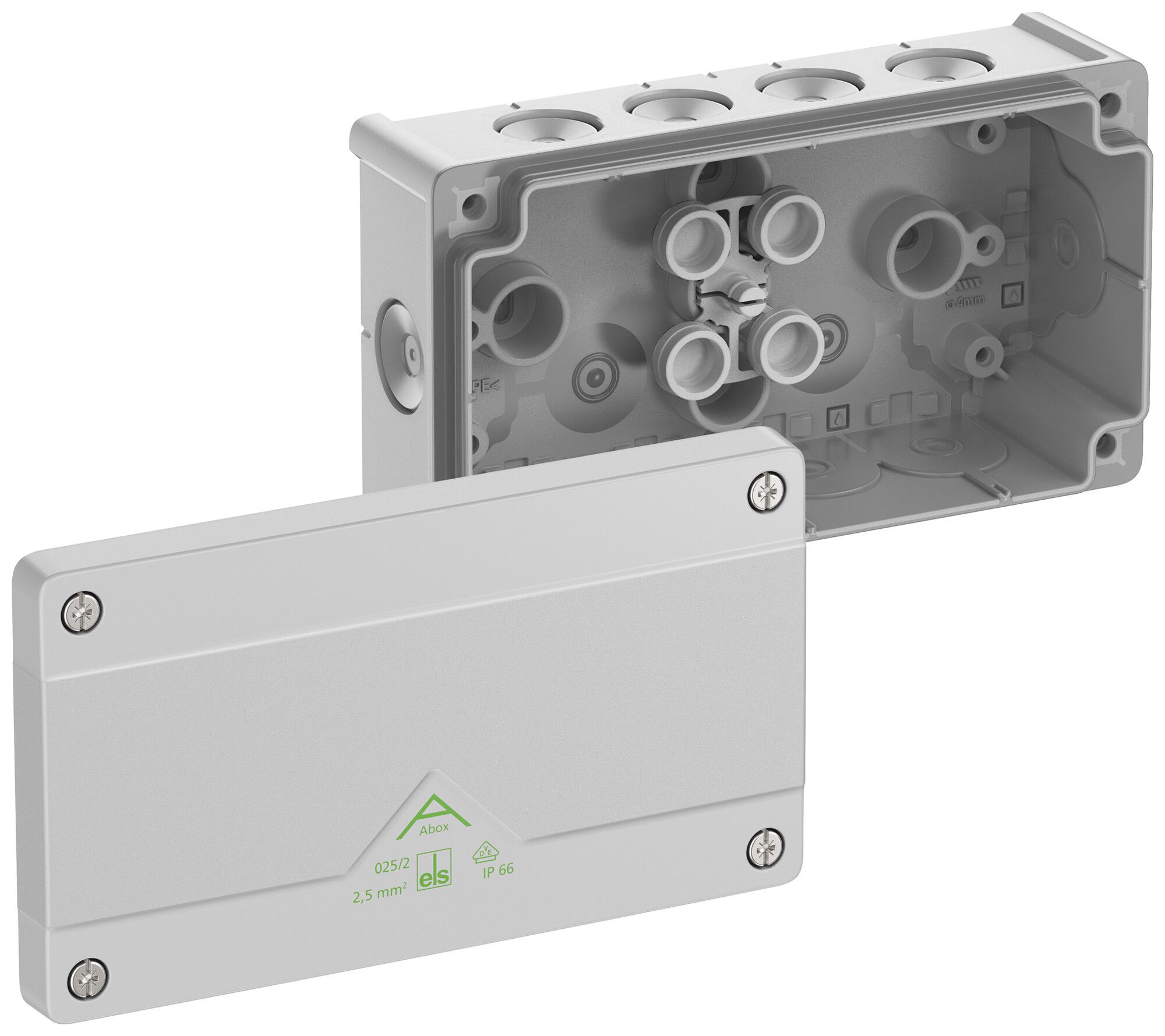 AP-Abzweigdose Spelsberg Abox 025/2-L 87×152×52mm IP66 gu