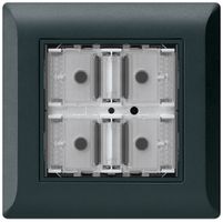 UP-Taster KNX KLI f.4×Tasten 4×Betätigungspunkte LED schwarz