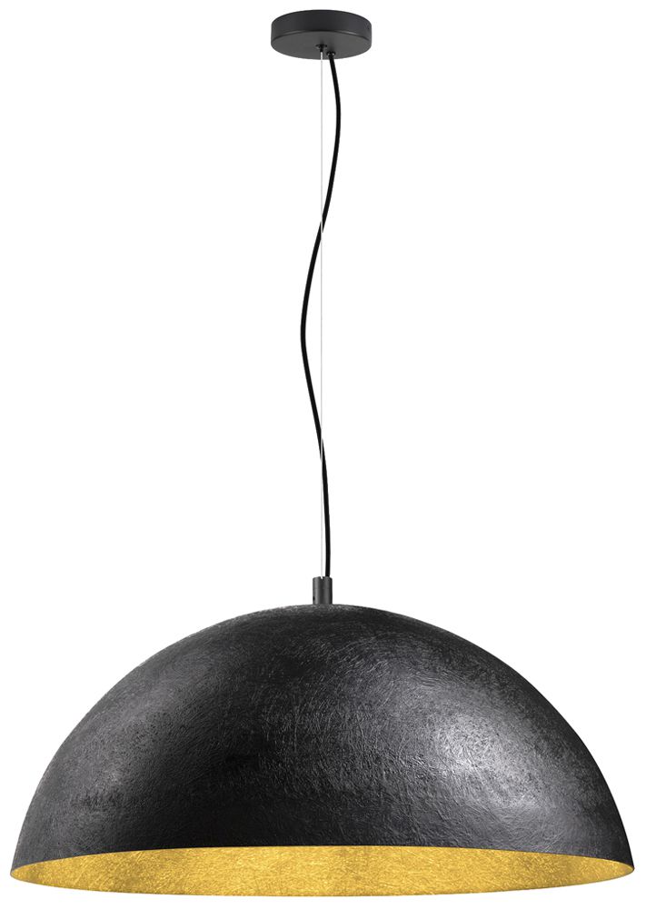 Lampada sospesa SLV FORCHINI 70 E27 1×40W REG Ø695mm nero/oro