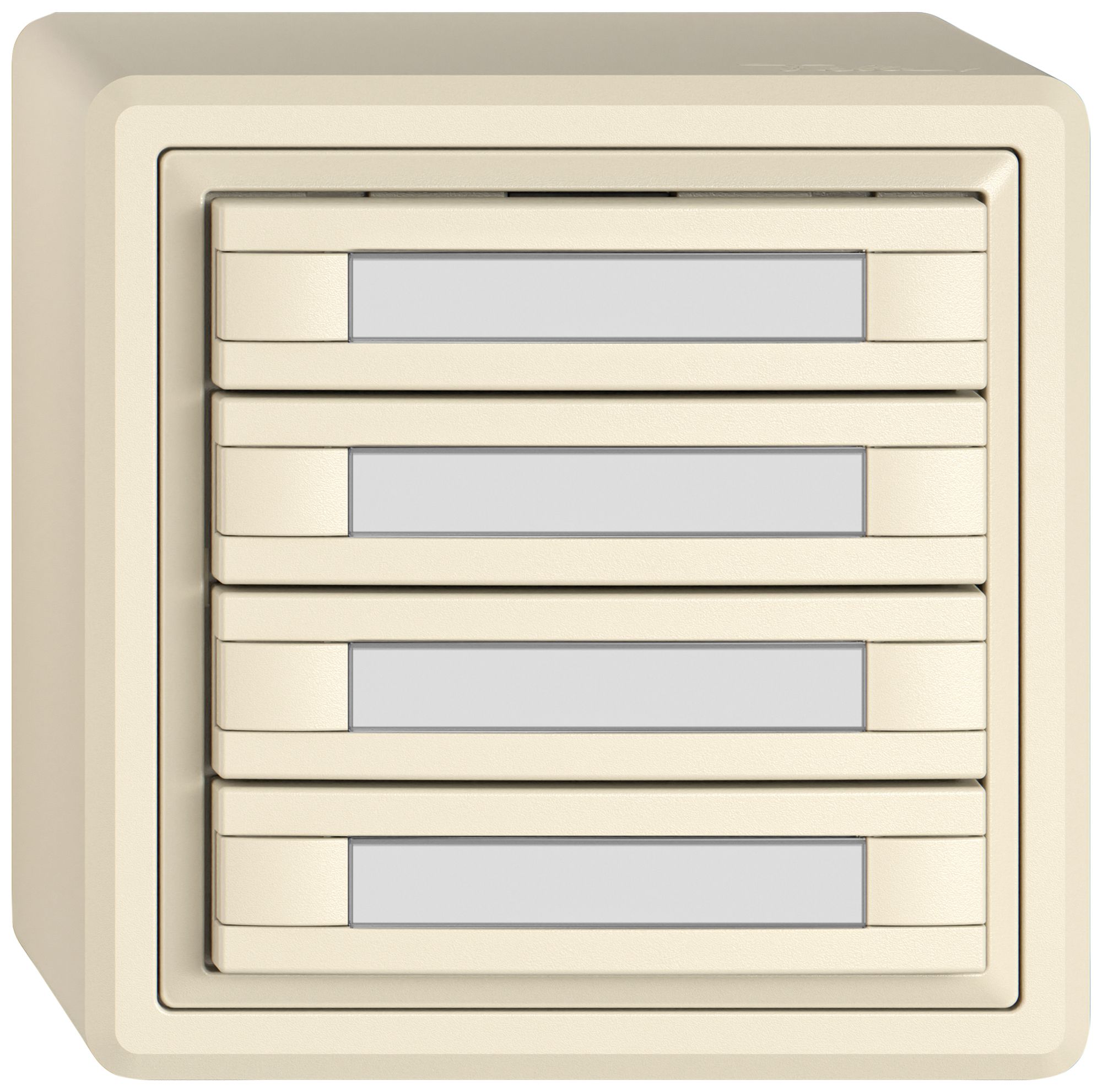 Pulsante KNX RGB AP EDIZIO.liv SNAPFIX® sensore temp.s.LED targ.4× com.2T cr